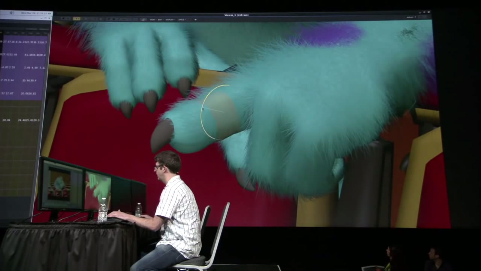 Pixar’s engineer presenting the studio’s animation tool