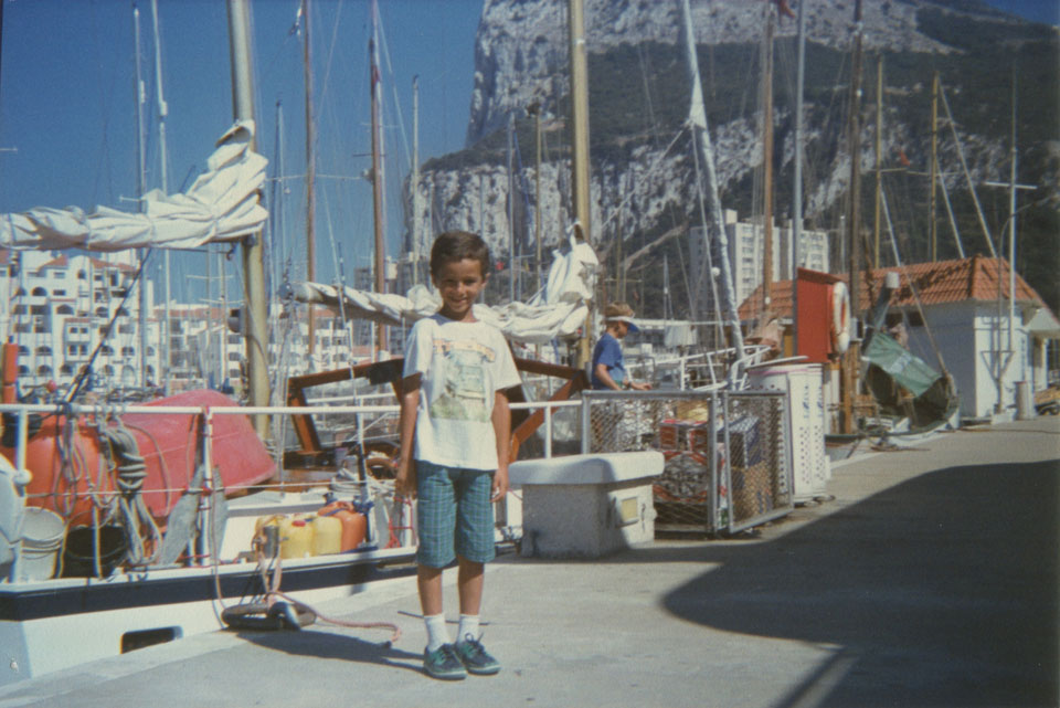 Achraf Kassioui in the port of Gibraltar.